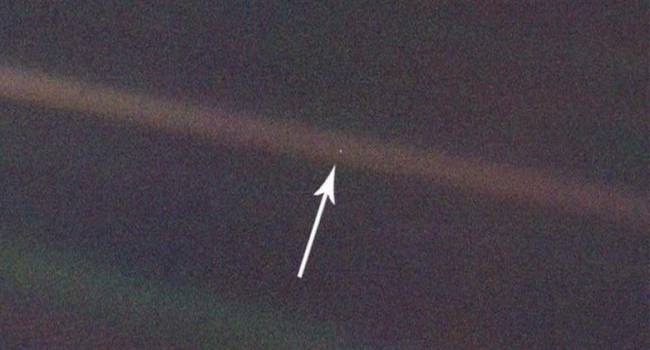 Pale blue dot Our undeniably-small place in the Universe
